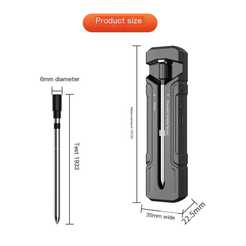 Wireless BBQ Meat Thermometer with Bluetooth for Cooking