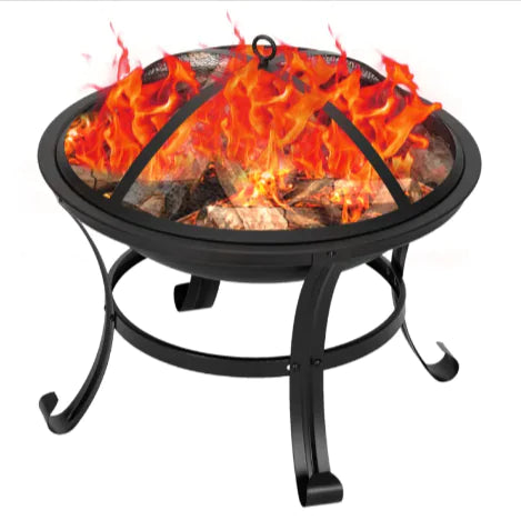 22" Wrought Iron Firewood Brazier