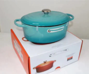 Oval Cast Iron Cooking Pot