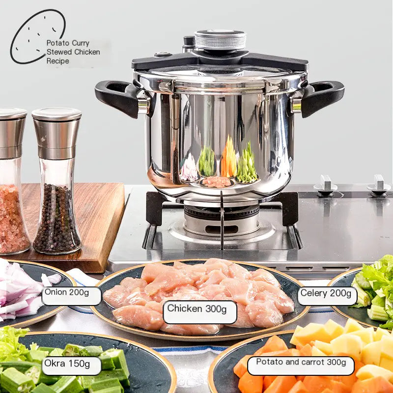 Stingum 304 Stainless Steel Pressure Cooker for Home Use