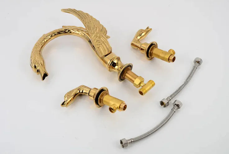 Swan Crystal Handle Faucet
