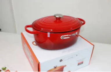 Oval Cast Iron Cooking Pot