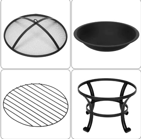 22" Wrought Iron Firewood Brazier